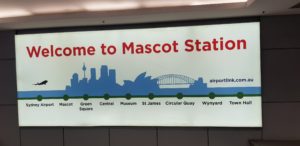 Mascot Train Station to Airport Map
