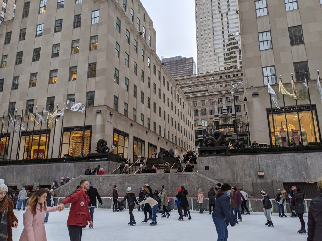 Ice Skating Rockefeller Centre