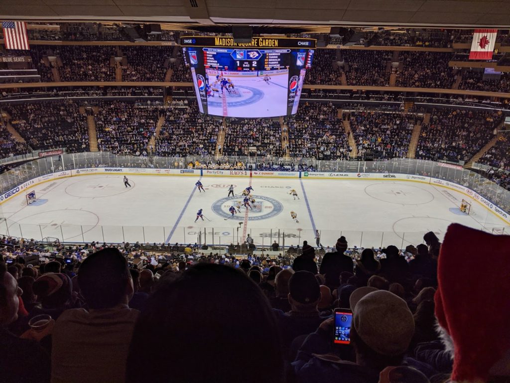 New York Rangers At Madison Square Gardens
