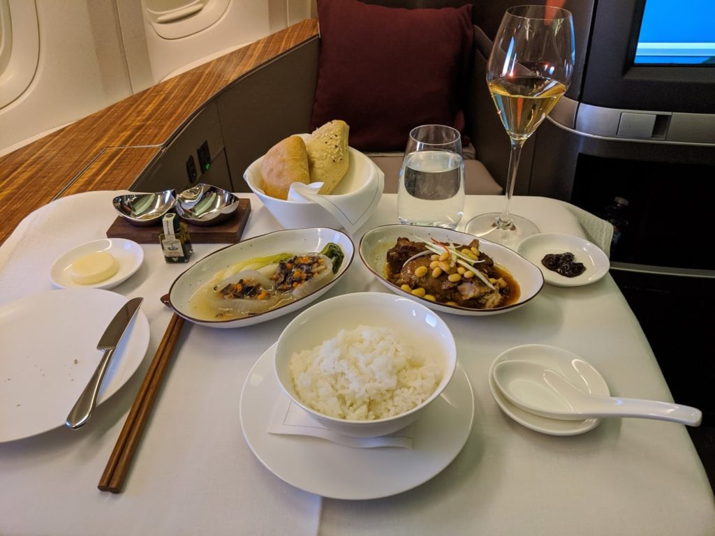 Cathay Pacific First Class Braised Pork Rib