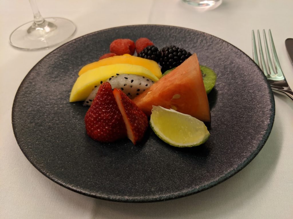 Cathay Pacific First Class Fruit