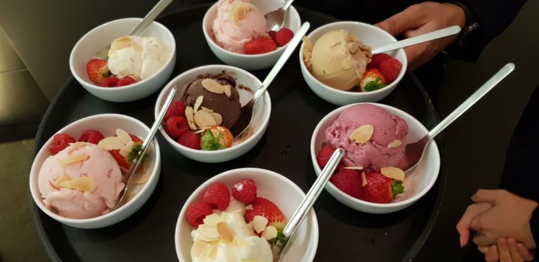 Qantas Lounge Sydney Ice cream