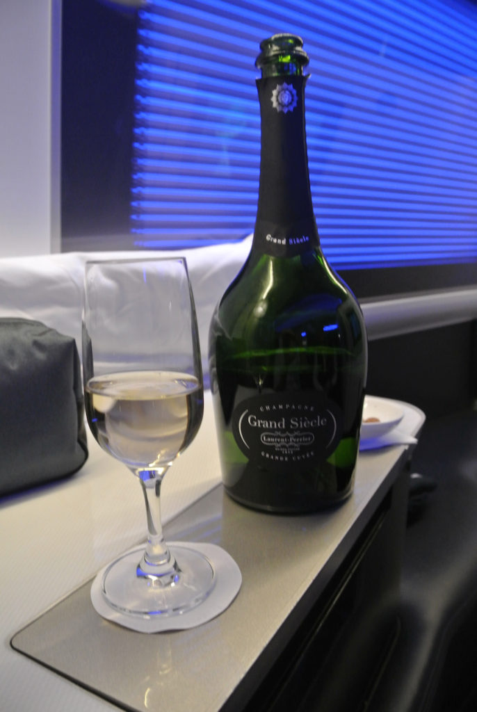 British Airways First Class Lauren Perrier Grand Siecle Champagne