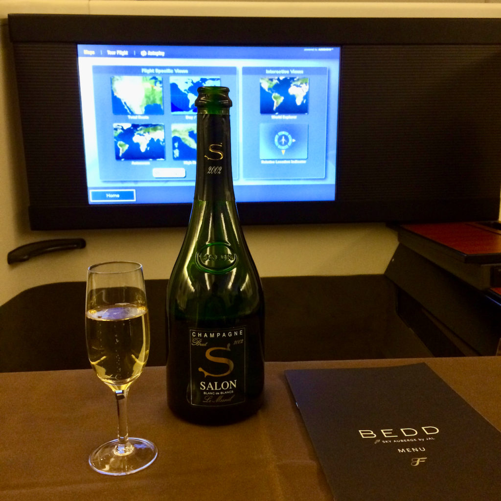 Japan Airlines First Class Salon S Cuvee Champagne