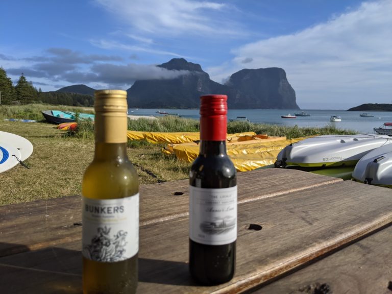 Lord Howe Island Qantas Wine