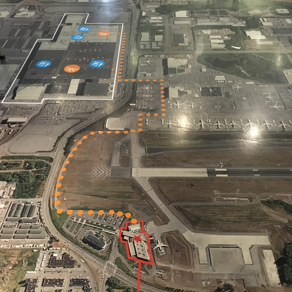 Boeing Everett Aircraft Factory Tour Map