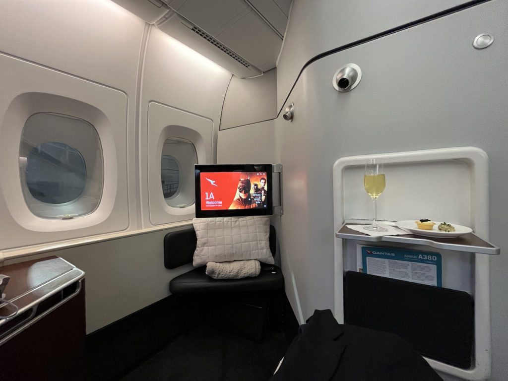 Qantas First Class Seat