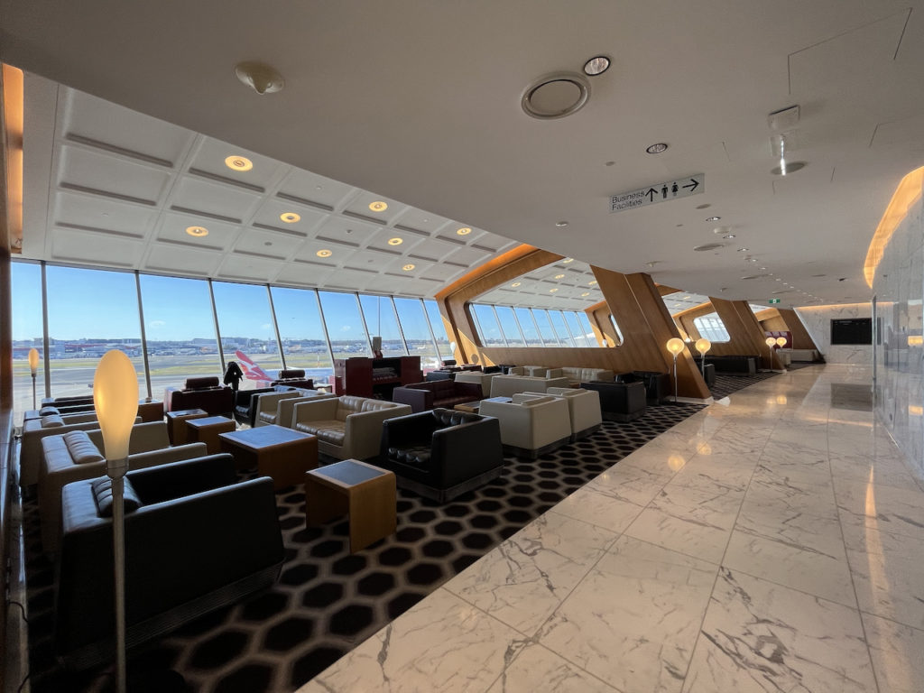 Qantas First Lounge Seating