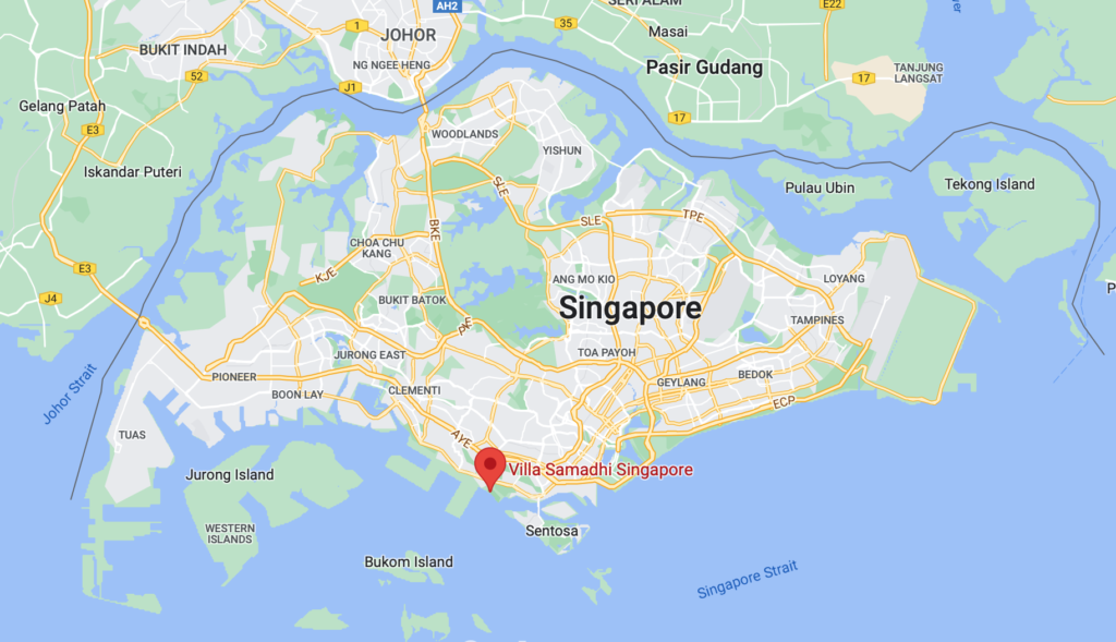 Villa Samadhi Singapore Location