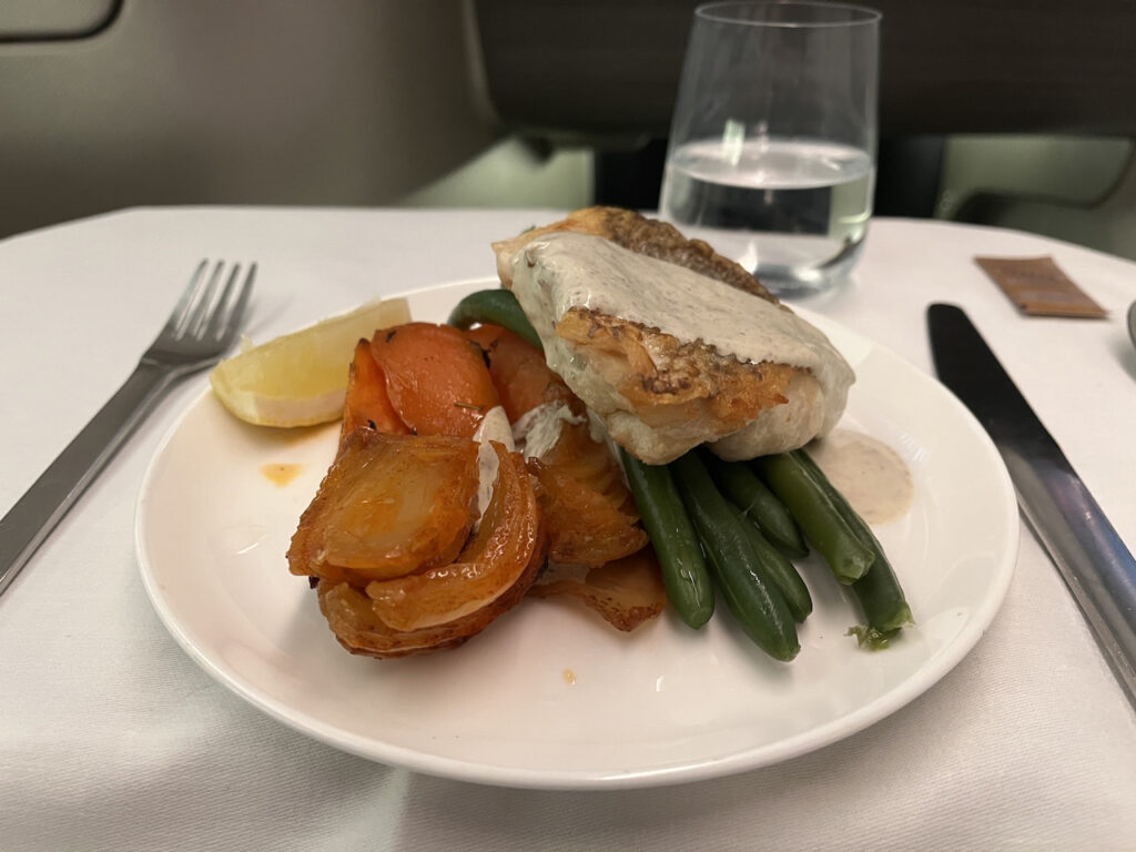 Qantas Sydney To New York Review Business Class Dinner