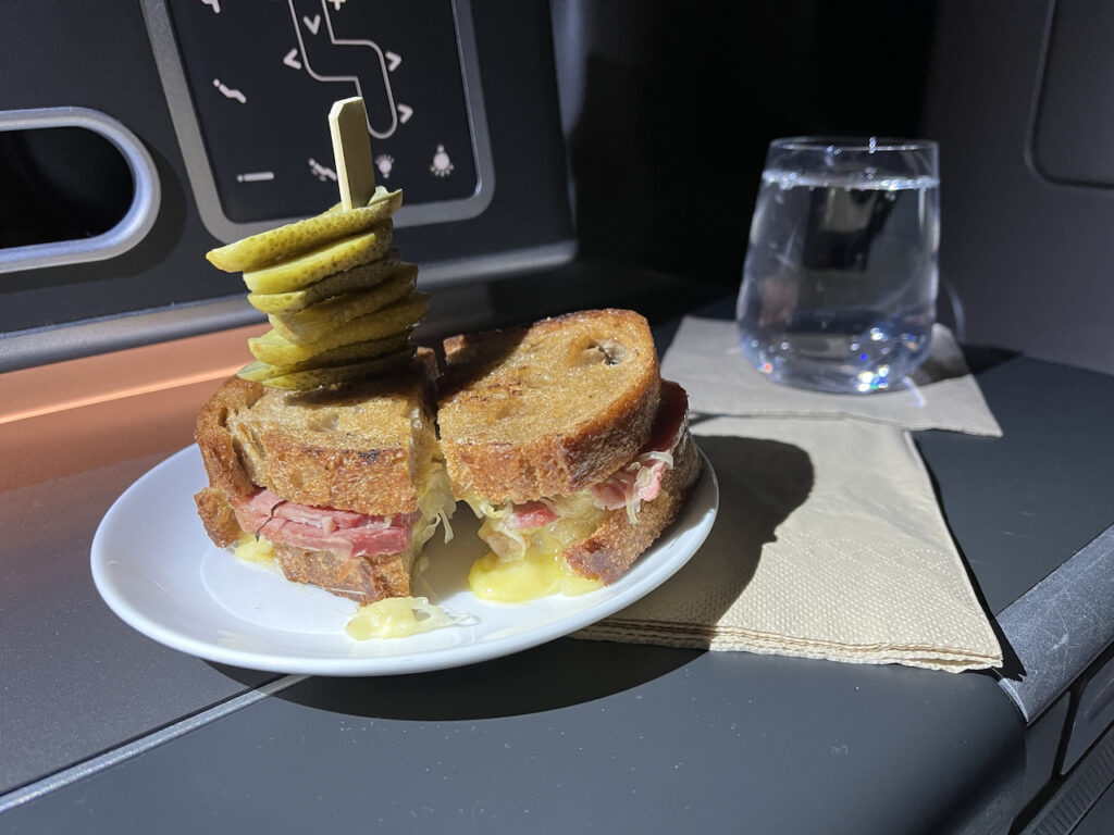 Qantas Sydney To New York Review Business Class Snack