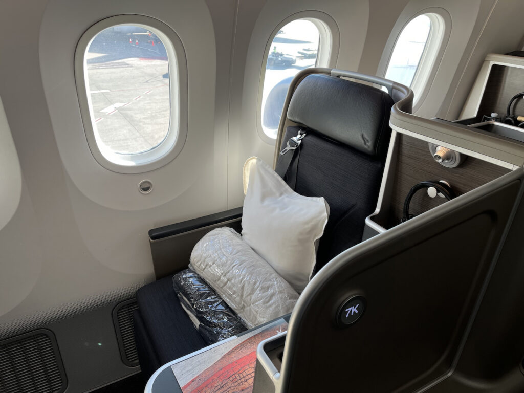 Qantas Sydney To New York Review Business Class Seat