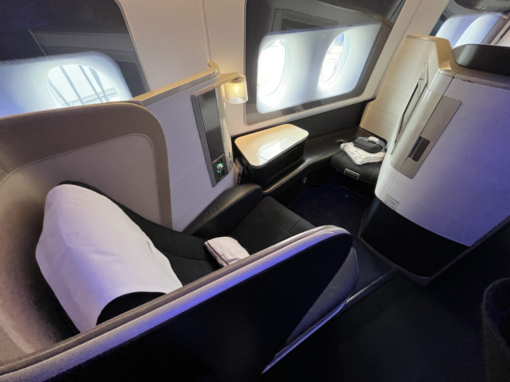 British Airways First Class Seat