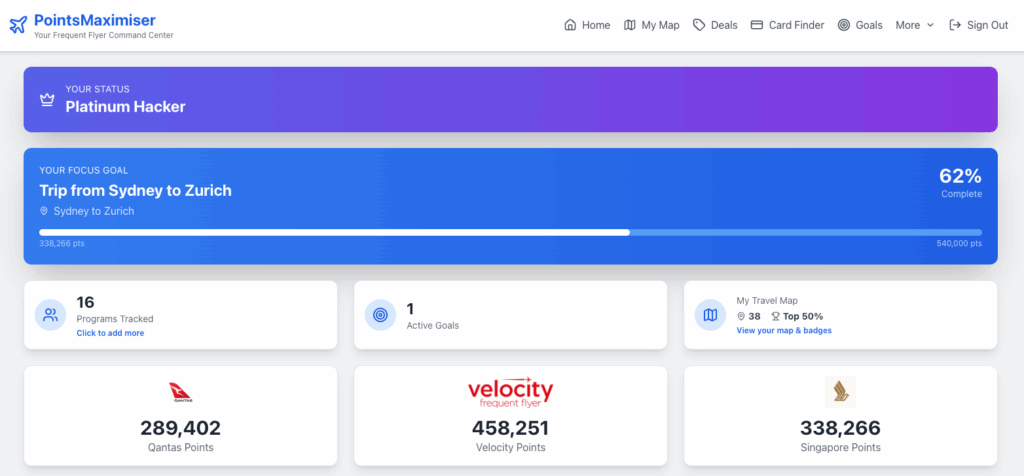 Family points can be tracked in a single app for Qantas Velocity and Krisflyer