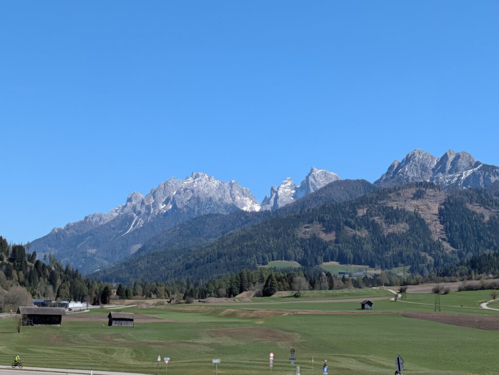 The dolomites on Eurovlo 7
