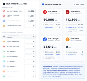 points consolidator australia tool