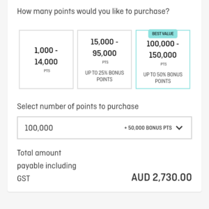 qantas 50% bonus offer
