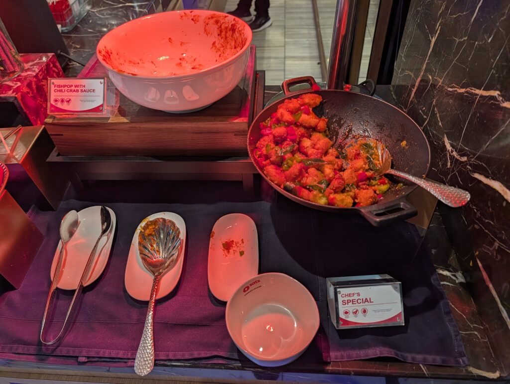 SATS Premier Lounge Singapore Hot Food