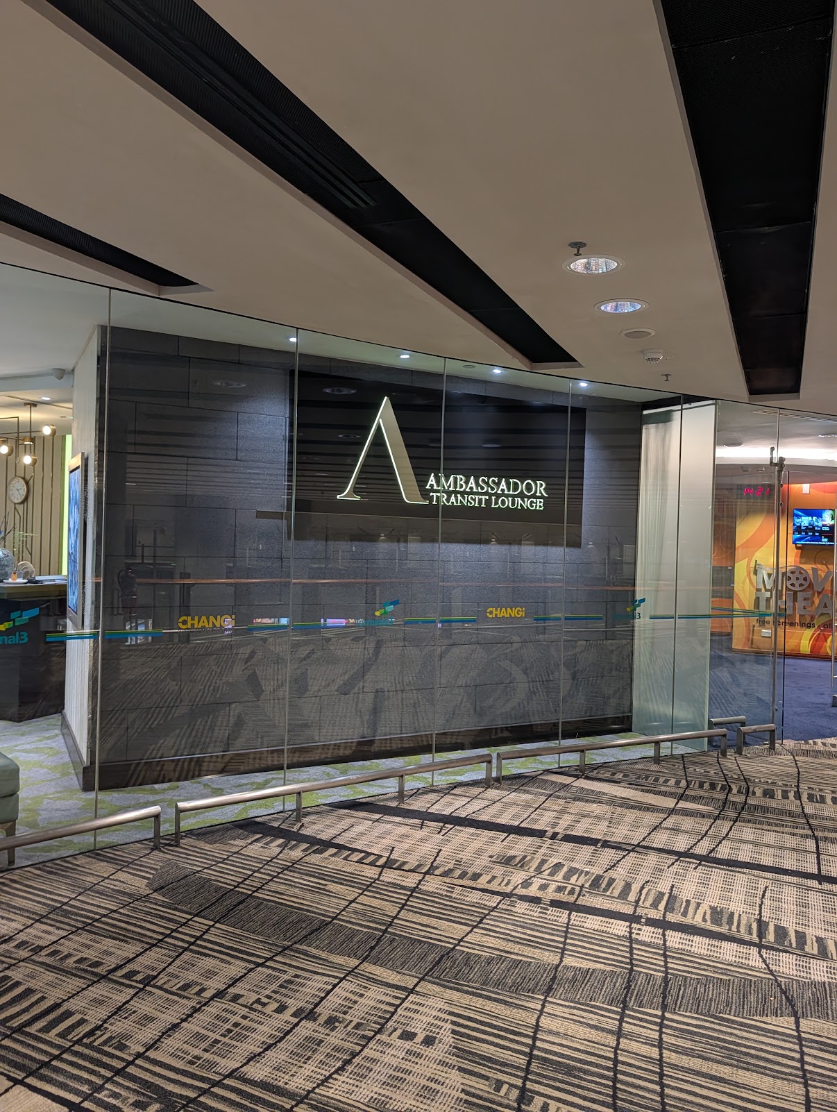 Ambassador Transit Lounge entrance, Changi Terminal 3
